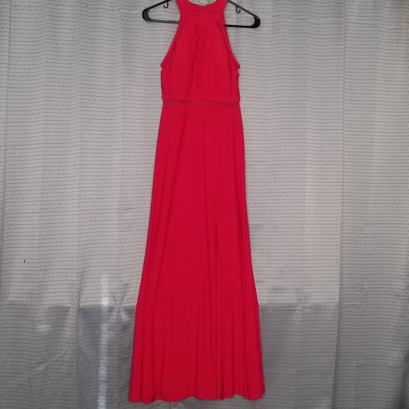 Morgan & Co. Dresses & Skirts - Red Halter Neck Gown